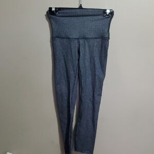 Lululemon high Times Giant Herringbone Black Leggings Size 2
